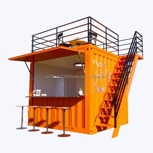 10 Foot Prefabricated Container Store for Fast Food Coffee Bars Customized Color