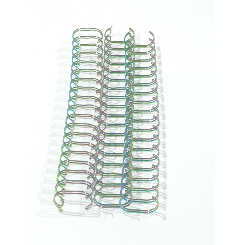 Rainbow Metal Spiral Coil , Electroplating Book Binding Wires