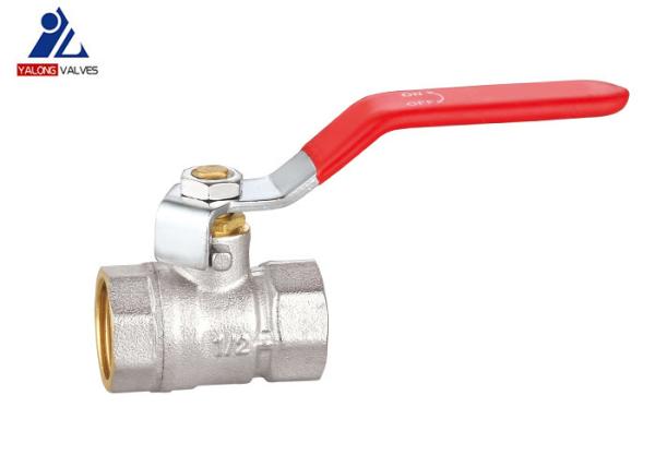 1/2 '' To 2 '' Threaded Ball Valve Steel Handle Body Nickel Plating Brass Ball