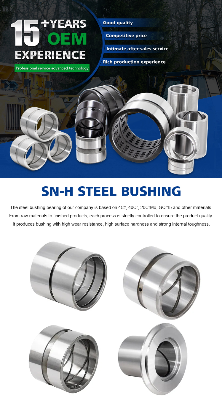 Hardened Steel 35mm Excavator Bucket Pins Wear Resistance Custom