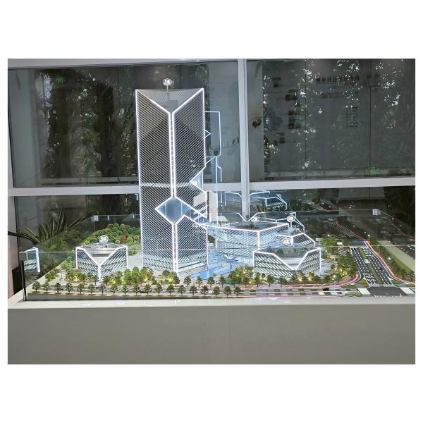  Real Estate Scale Model 1:100 Skyscraper Scale Models LED Illuminated Manufactures