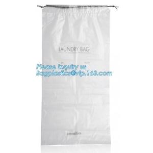 Biodegradable Environment friendly LDPE Plastic bags with DRAWSTRING closure