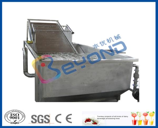 Air Bubble Industrial Fruit Washer Vegetable Washing Machine Low Energy
