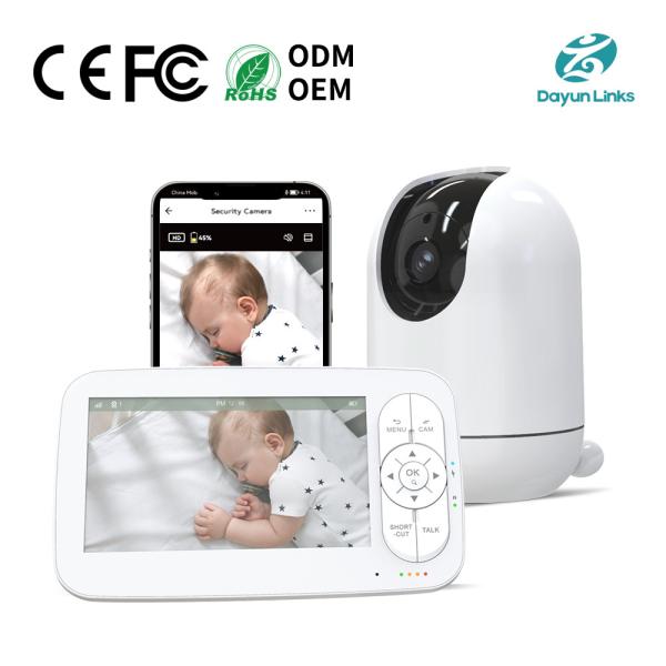 Quality 1080p HD WiFi Baby Monitor with 360° Rotation & App Control for sale
