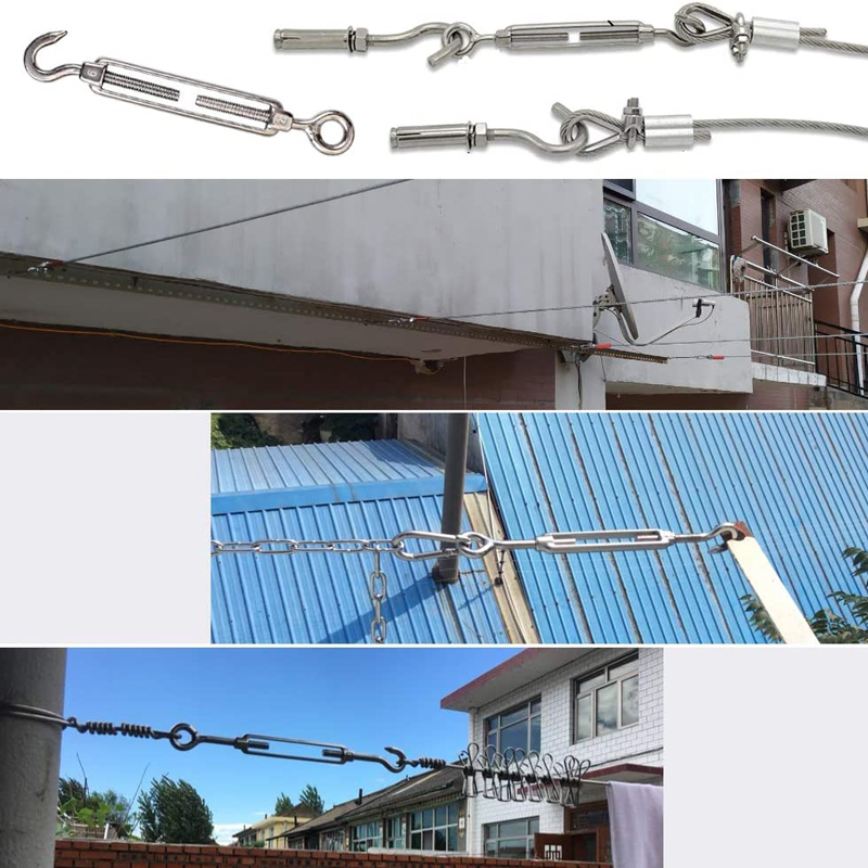 Corrosion Resistant DIN1480 Grade Stainless Steel Turnbuckle For Different Sizes