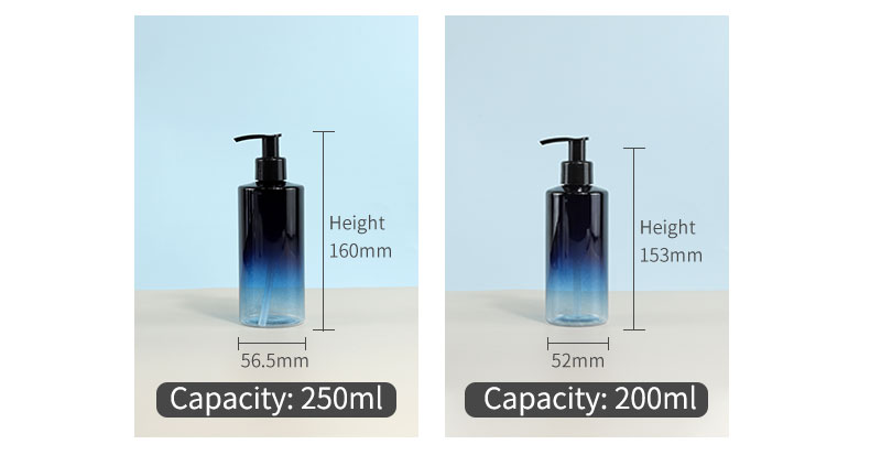 Smooth Body Lotion Bottle Frosted PET Plastic Shampoo Bottle 300 Ml Screen Printing
