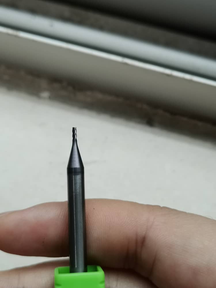 0.5mm 1.0mm 2 Flutes Carbide End Mill Cutter