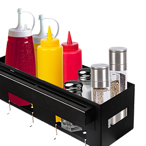 Clean Organized Workspace Welded Griddle Accessories Organizer with Customizable Logo