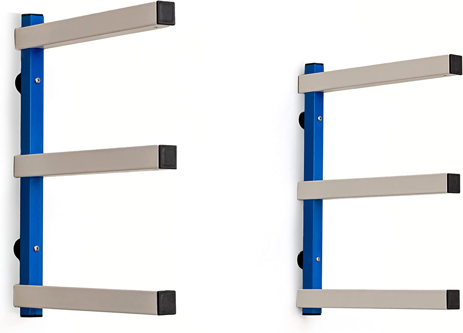 6 Levels Wall Mounted Steel Storage Rack for Lumber Skis and Pipes Storage Holders Racks