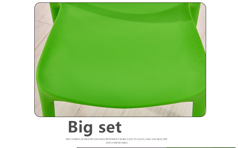 Solid Color Kids Plastic Chairs For Dining Room / Living Room / Bedroom