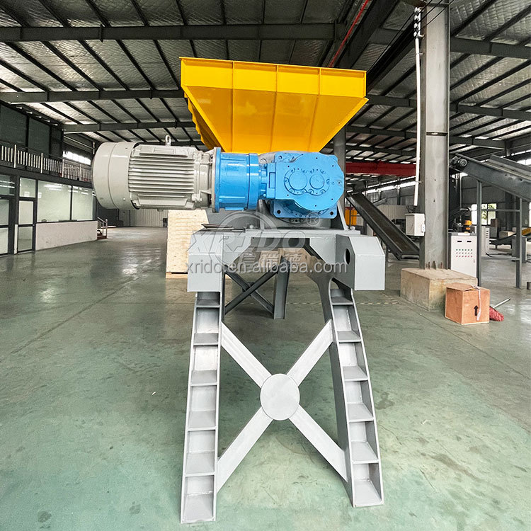 Automatic Single Shaft Plastic Shredder Crusher Combination Machine for Manufacturing Plants Farms for Abs Pc Ps pa Pppe
