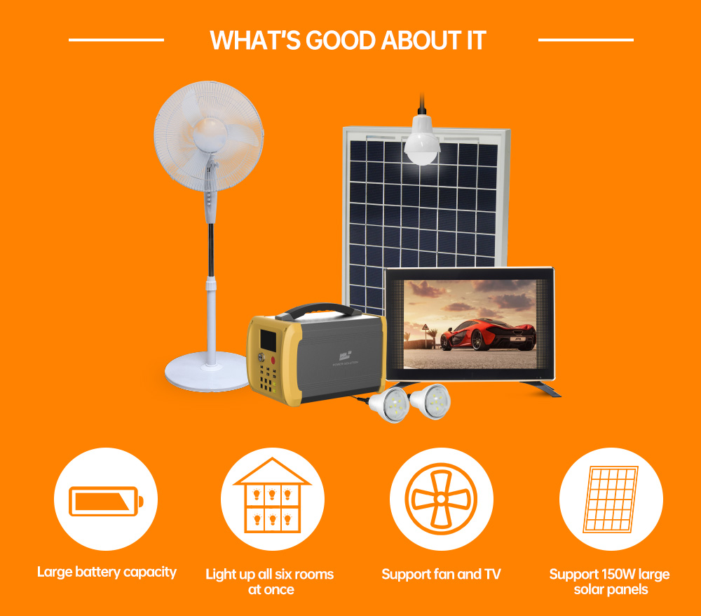 12.8V 48000mAh Solar Powered Fridge System Polycrystalline Silicon