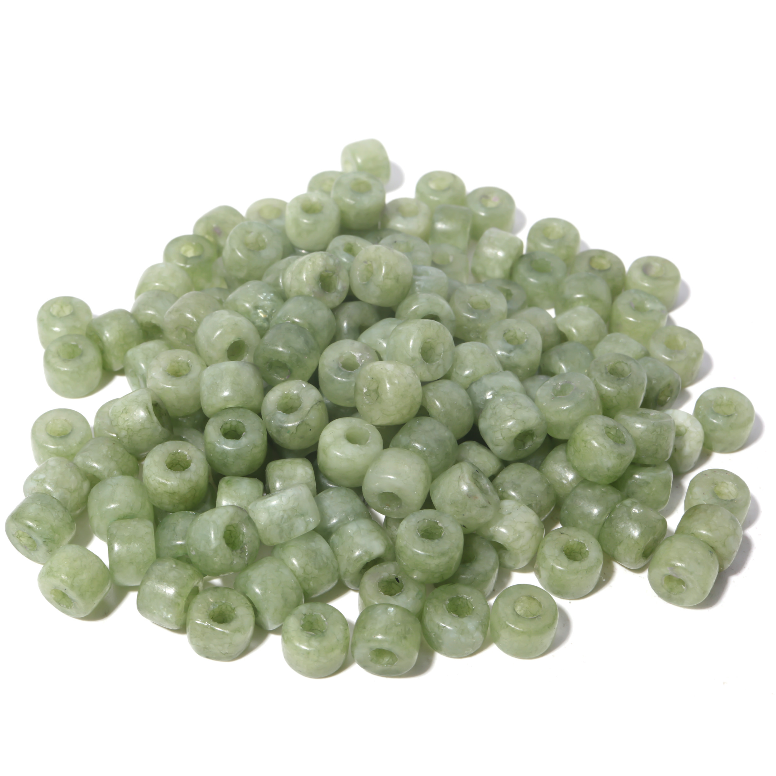 100 Colors Gemstone Forte Beads 6*8mm*2.0 Holes DIY Patterns With Rope