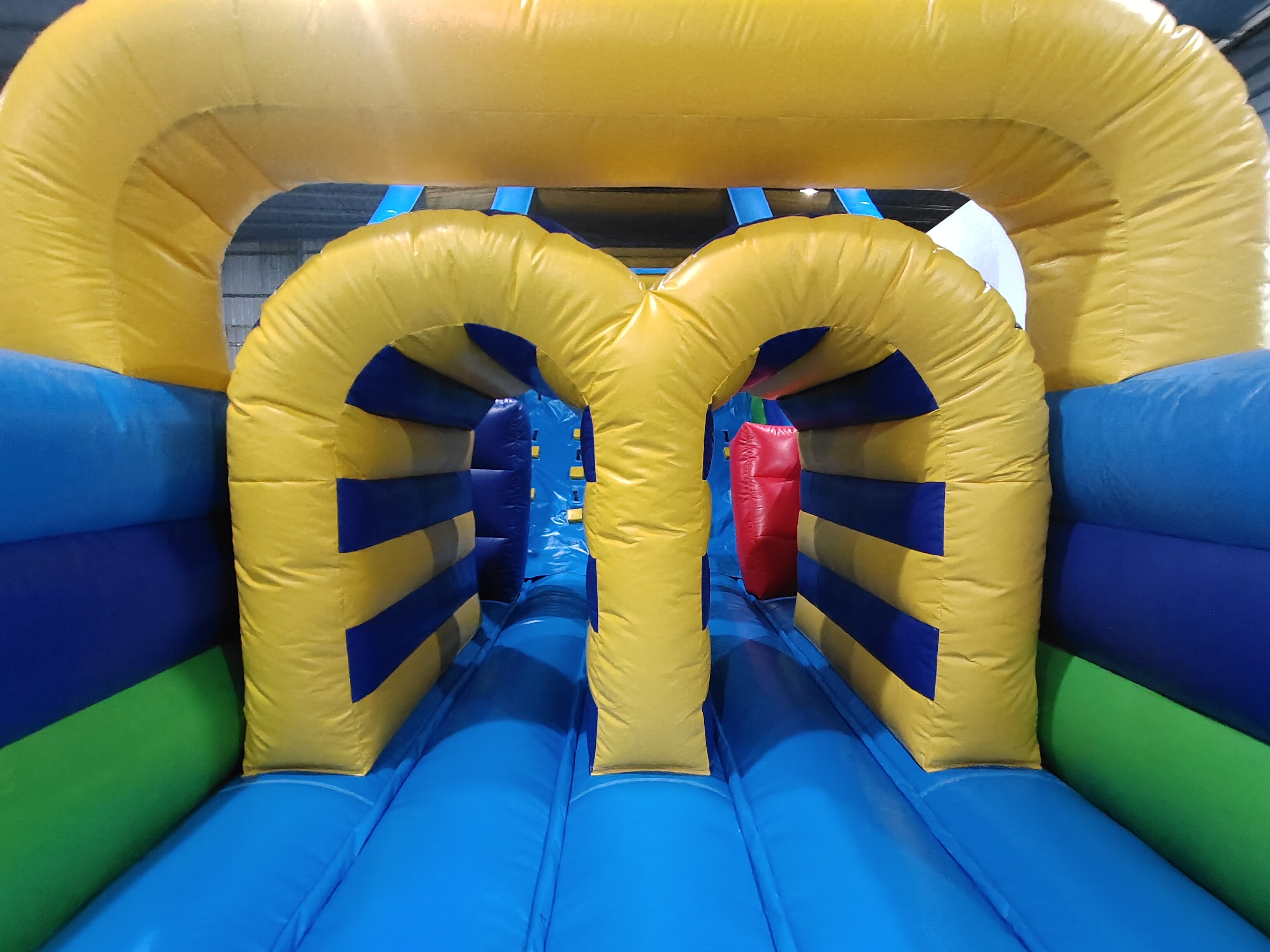 UL Listed Commercial Inflatable Water Slides Vertical Rush Inflatable Obstacle Slide Customized Logo