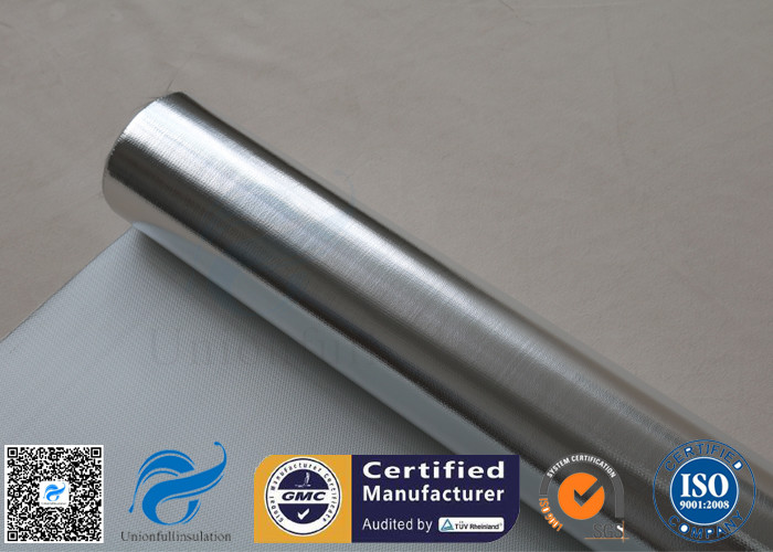 Heat Reflective 0.43MM 480G Aluminium Foil Fiberglass Cloth SDS Certification