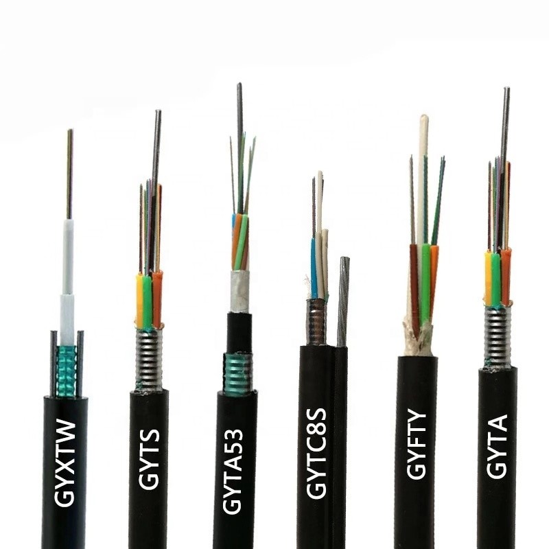 All Dielectric Loose Tube FRP 12 Core Fiber Optic Cable GYFTY with Aramid Yarn PE/LSZH Outer Sheath