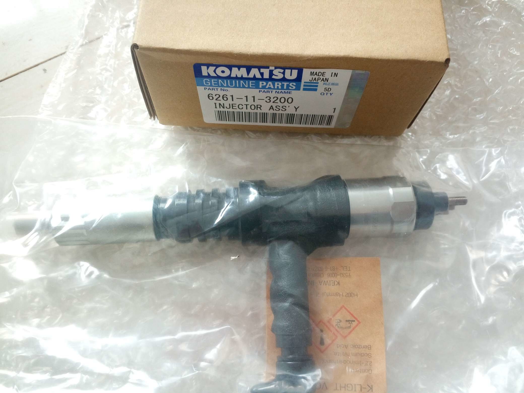 part No. :6261-11-3200 Injector Assembly ues for komatsu pc800-8 ,D155-6 ,HD325-7