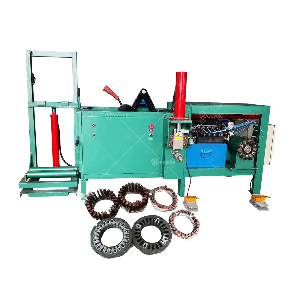 Standard Electric Waste Motor Winding Wire Stripping Rotor Stator Recycling Machines