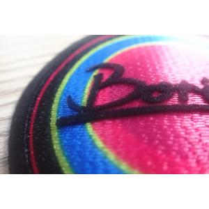 3D Tatami Aaterial Garments Patches , Custom Flocking Logo On Patches