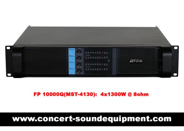 4x1300W Disco Sound Equipment FP 10000Q Light Weight Class TD Amplifier For