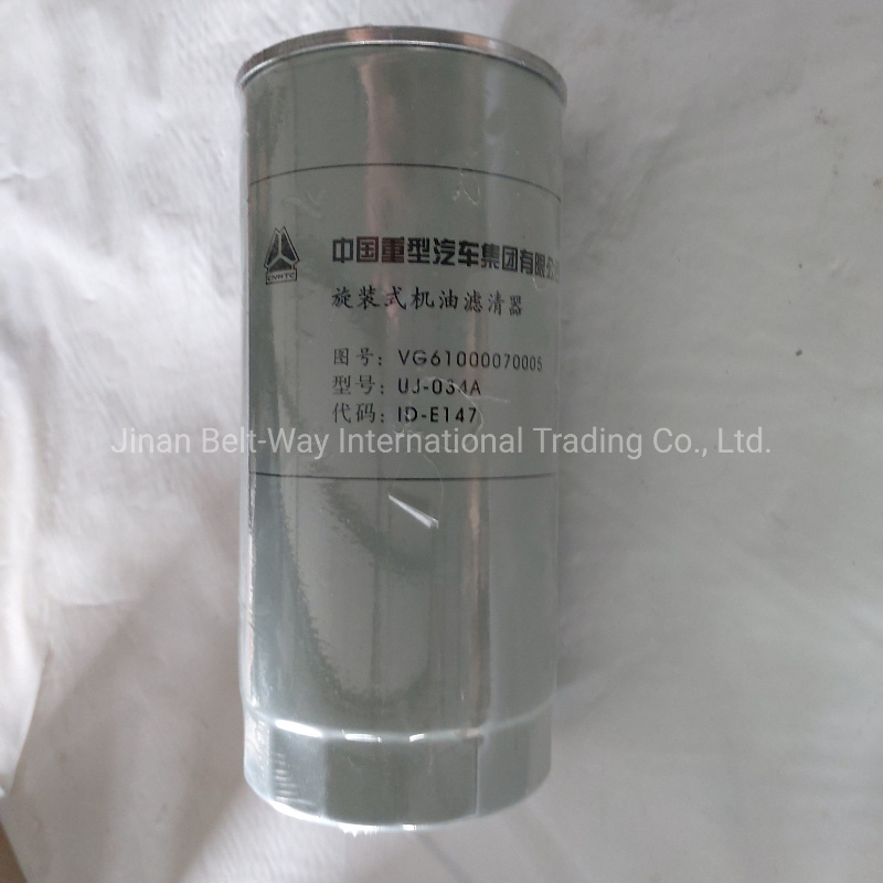 Sinotruk Truck Weichai Engine Part Vg61000070005 Oil Filter for HOWO