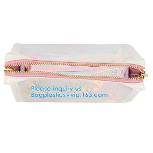 Custom Shell Shaped White Nylon Mesh Cosmetic Bag Pouch For Make Up,Hologram