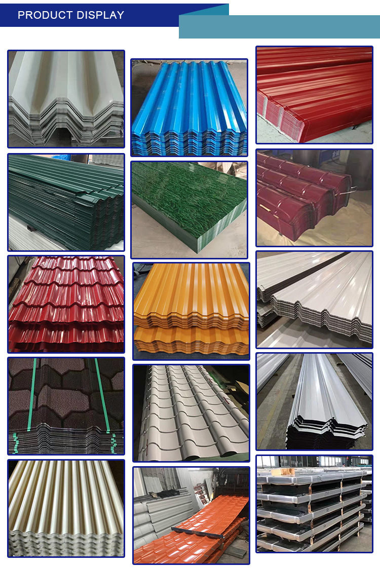 0.22*0.23/0.24/0.25mm PPGI Galvanized Coated Corrugated Roofing Sheet for Mid Hard Surface Coated Steel