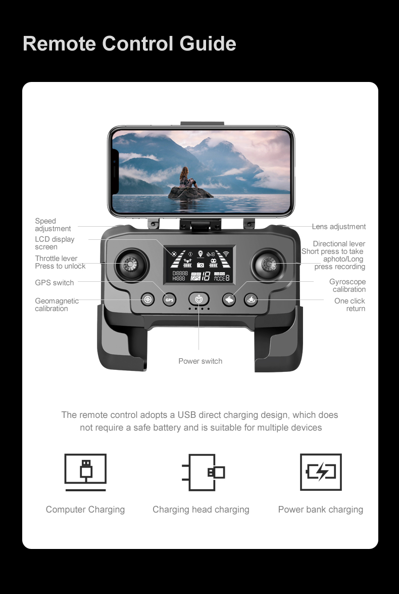 18 mins Flying Time Rg601 Max 5g Gps Drone Dual 4k Hd Camera Optical Flow Wifi Fpv Brushless Quadcopter Rc Professional Drone