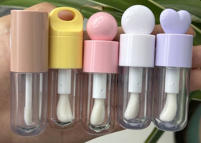Cute Empty Tube Can Lip Gloss Bottle Empty Tube 5ml White Yellow Purple pink Blue Lip Gloss Tube