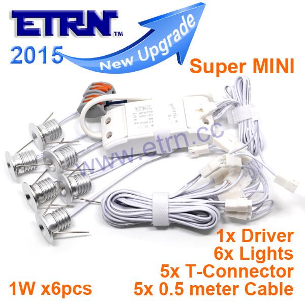 ETRN 1Wx6 Round MINI LED Downlights Cabinet Light Spotlights Ceiling Light floor