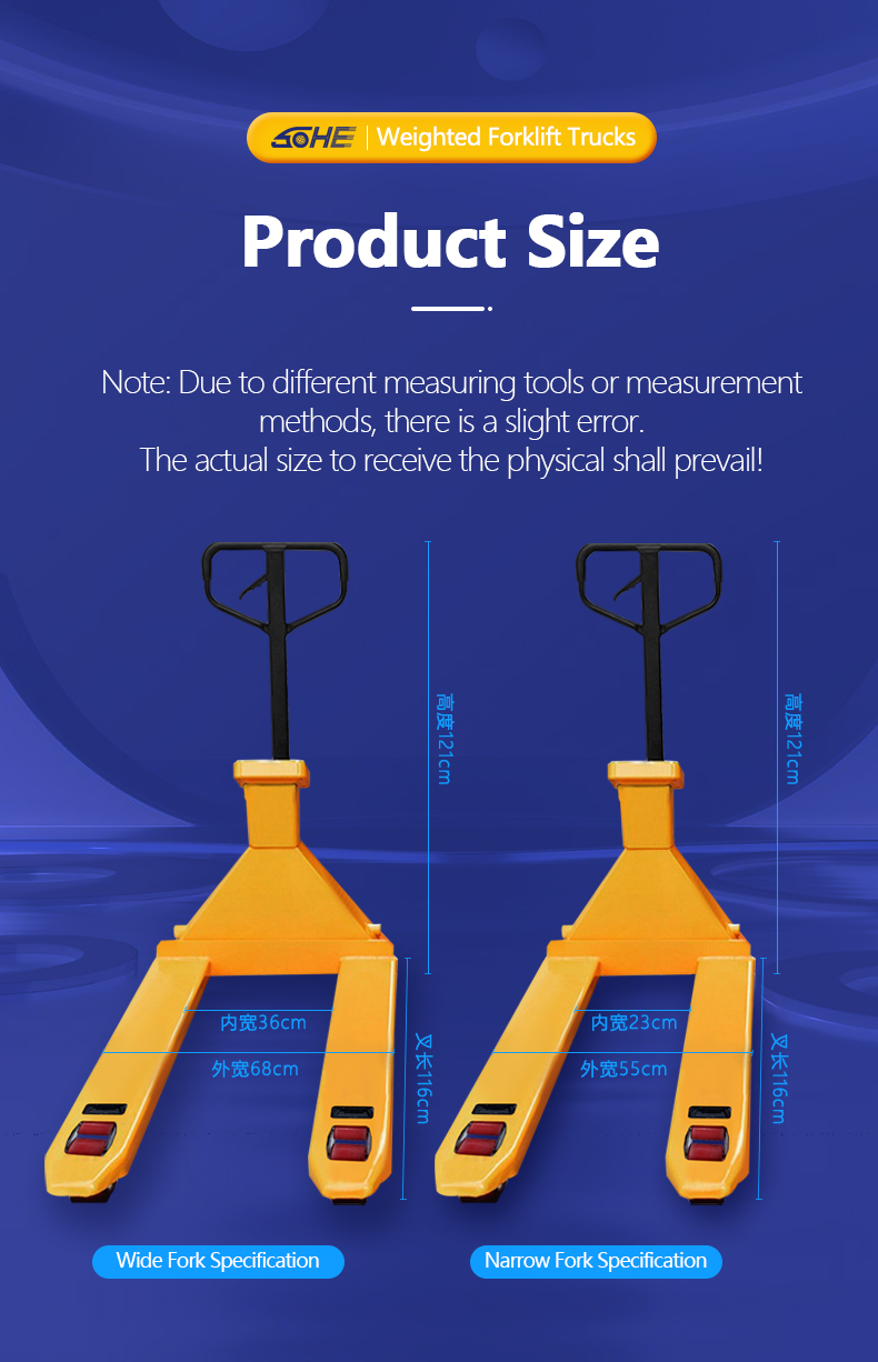 SOHE SCS Printing Meter Heavy Yellow Forklift Scale With LED Display