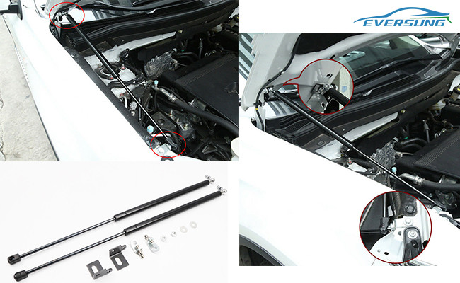 Front Car Hood Hydraulic Lift Shocks CE Fit 2013-2019 Mitsubishi Outlander Retrofit