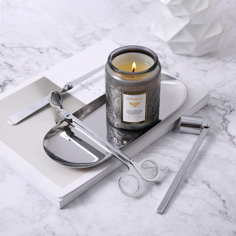Tapered Vegan Soy Candles Scented 20cm Height In Amber Glass Jar