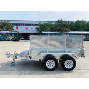 Double Axis Hydraulic Tipper Trailers 8x5 Hot Dip Galvanized Trailer Durable
