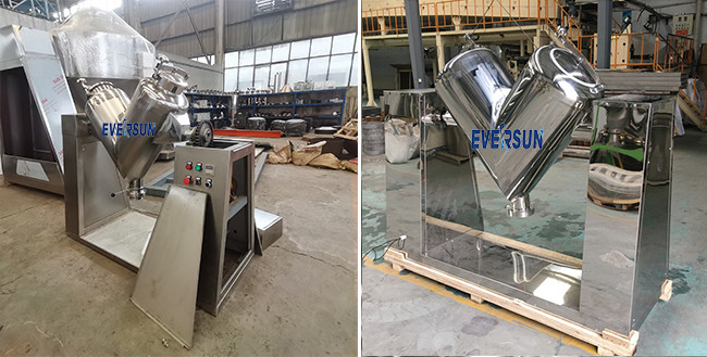 Stainless Steel V Shaped Mixing Machine V Cone Mixer For Solid Liquid 300 500 3000KG