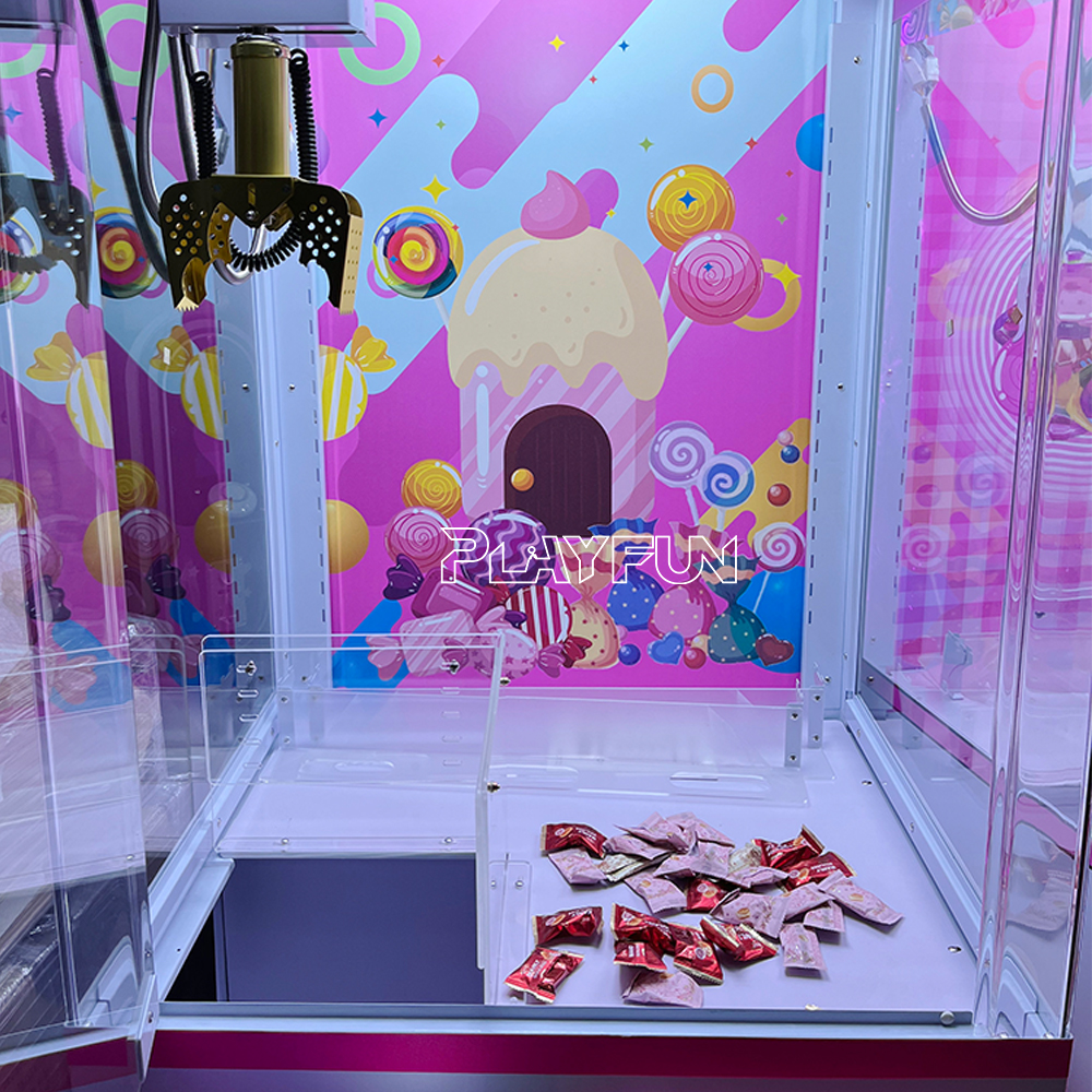 Wholesale Indoor Playground Coin Operated Sweet Shoppe Claw Machine Snack Gift Doll Candy Vending Machine