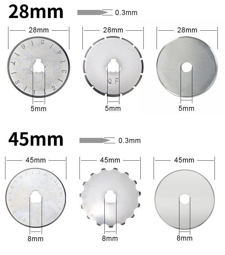 60mm High Carbon Stainless Steel Blade Round Knife For Pizza Cake