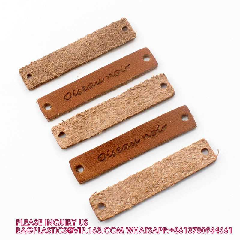 Wholesale Custom Leather Badge Factory Embossed Pu Leather Label Clothing Genuine Leather Patch With Logo