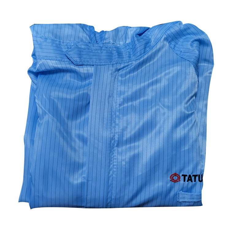 Washable Reusable 5mm Stripe ESD Clothes For Cleanroom