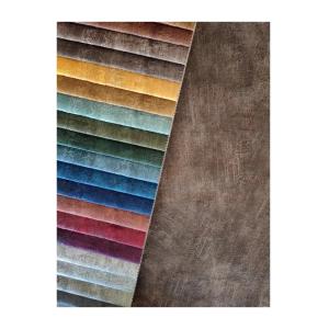 Printed Holland Velvet Fabric Glue Embossed Fabric Customizable 100% Polyester