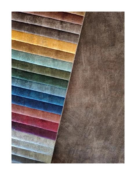 Printed Holland Velvet Fabric Glue Embossed Fabric Customizable 100% Polyester