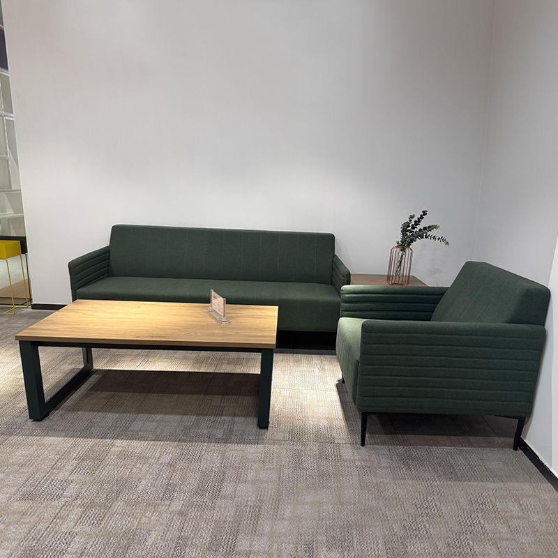 Factory Price Green Fabric Office Furniture Luxurious Office Sofa Set
