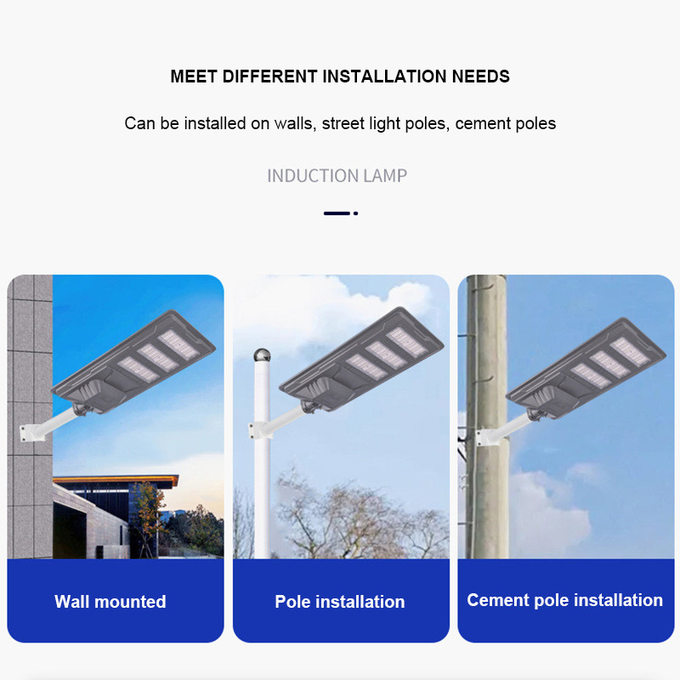 3000k Engineering Sensor All In One Solar Led Street Lights 400w 4 Modules