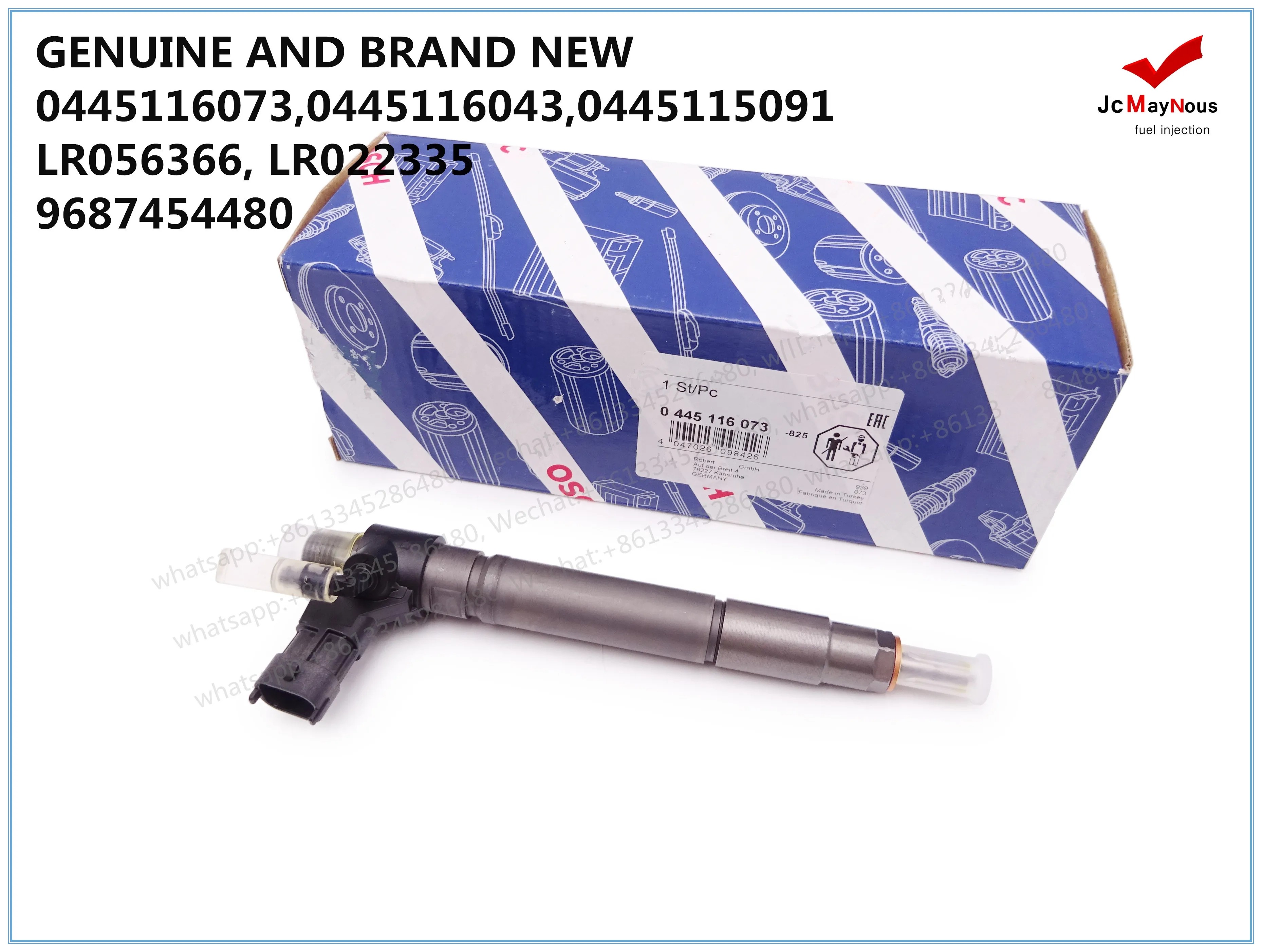 GENUINE AND BRAND NEW DIESEL FUEL INJECTOR 0445116043, 0445116073, 0445115091, 02JDE36716, LR056366, LR022335, 968745448