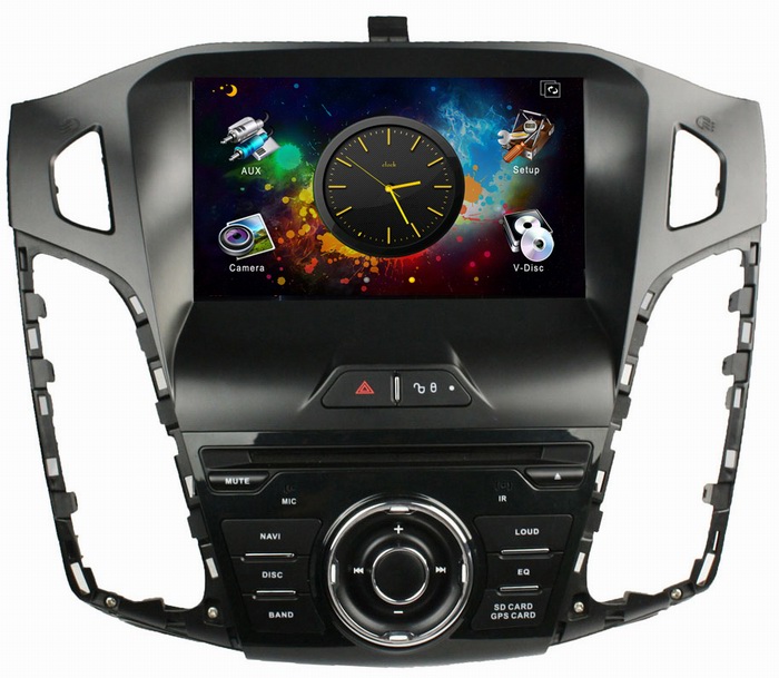 Ouchuangbo one din 8 inch car auto radio for Ford Focus 2012 with 3D RDS telephone book wholesaler OCB-8018