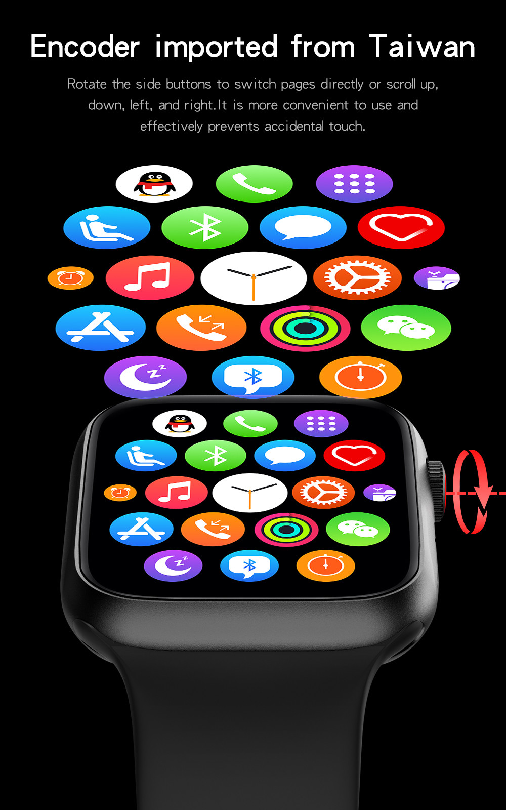 170mAh Dial Call Rechargeable Fitness Clock Android5.0 ECG IWO W78