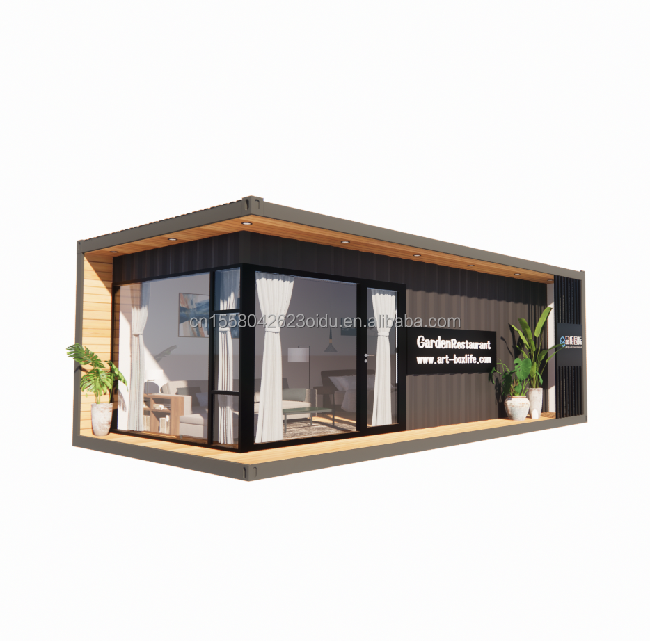 30ft Portable Wooden Container House Durable Steel Structure for Marine Applications