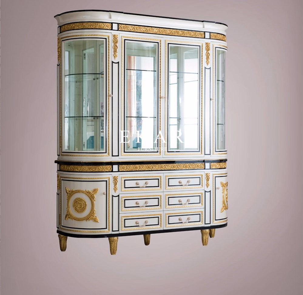 Large glass for home dining room howcase cabinet display FLN-M-CG201