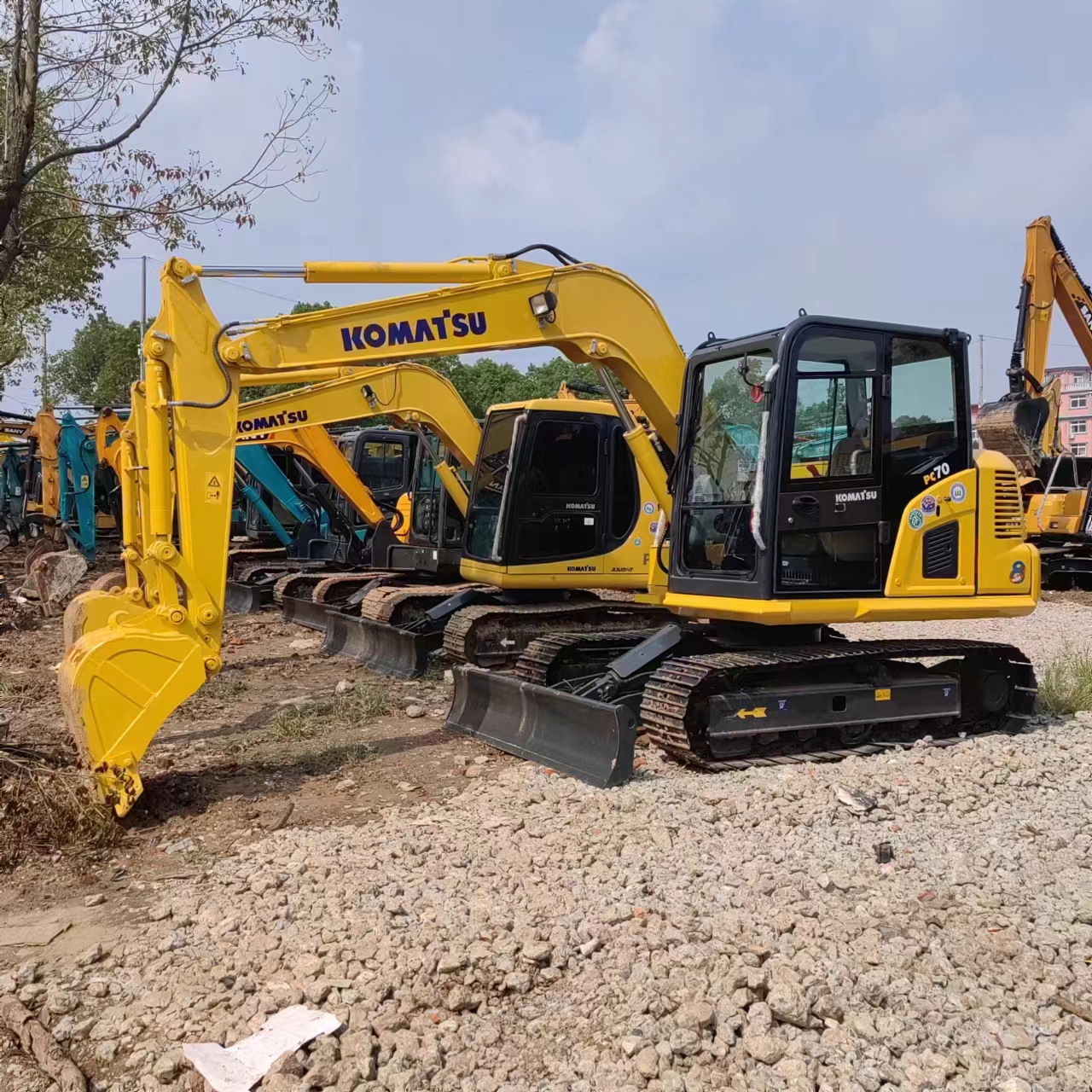 95% Komatsu PC70 8 Used Excavator PC 0.3m3 Bucket Capacity 0-2000 Working Hours
