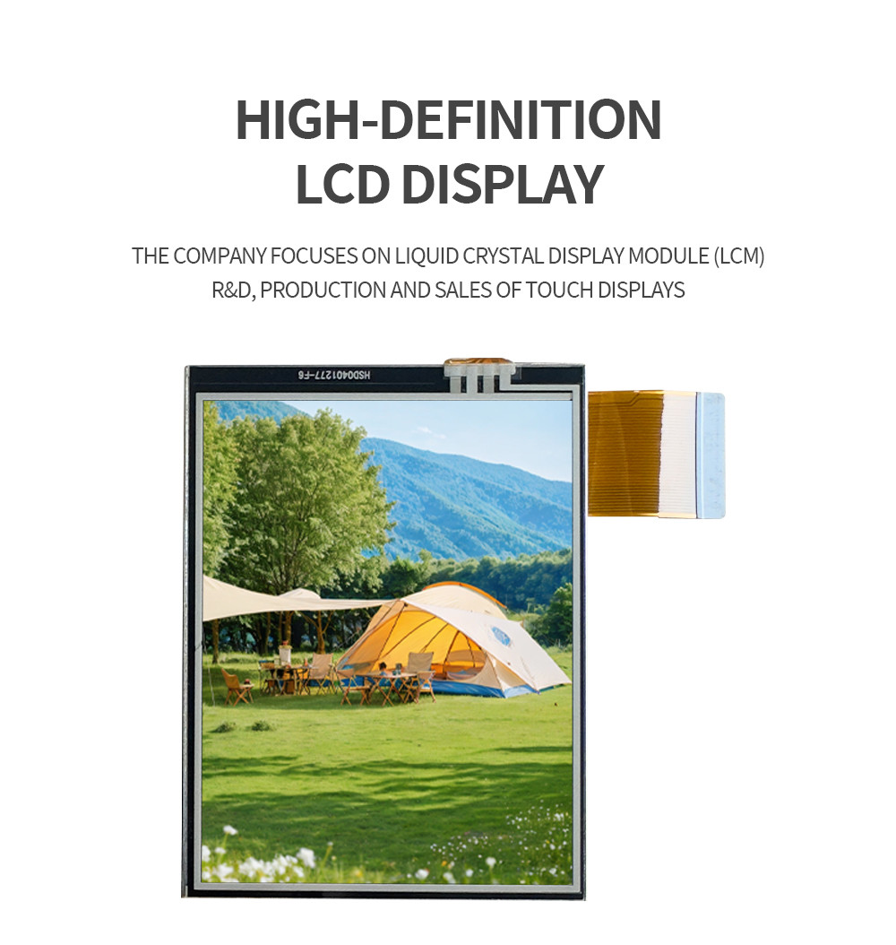 Industrial Grade 3.5 Inch IPS LCD Touch Display Module With 450 Cd/M2 Brightness And -20C-70C Operating Temperature